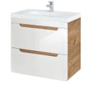 LOMADOX Waschtisch LUTON-56 Weiß Grifflos Bild 3