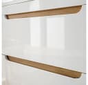 Lomadox Waschbeckenschrank LUTON-56 Weiß Hochglanz Softclose Bild 4
