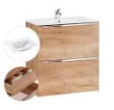 Lomadox Waschtisch TOSKANA-56 mit Soft-Close und Keramikbecken Bild 2