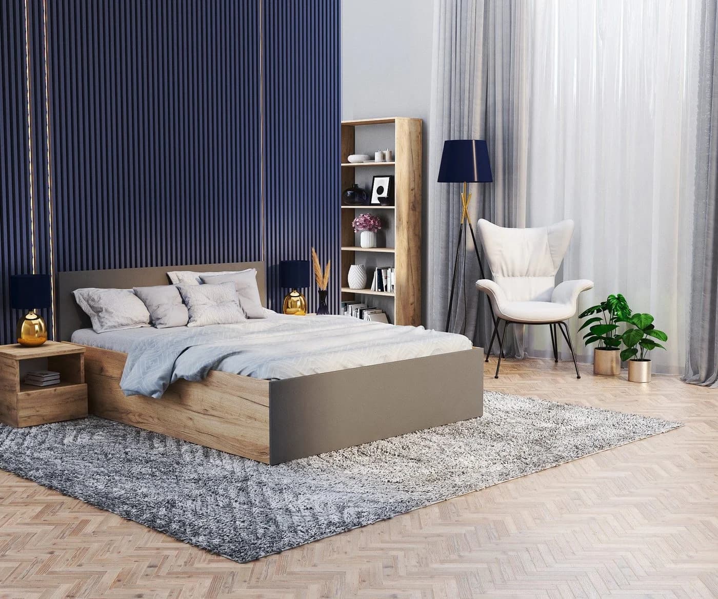 thematys Stauraumbett 120x200-180x200 mit Bettkasten & Lattenrost - Bild 2