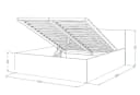 thematys Stauraumbett 120x200-180x200 mit Bettkasten & Lattenrost Bild 5