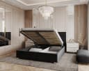 thematys Polsterbett APOLLO mit Bettkasten & Lattenrost Schwarz Bild 3