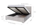thematys Polsterbett APOLLO Grau mit Bettkasten und Lattenrost Bild 5
