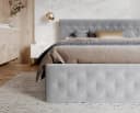 thematys Polsterbett mit Bettkasten Grau Modern Bild 5