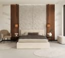 thematys Polsterbett mit Bettkasten & Lattenrost - Beige Velours Bild 4