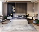 thematys Polsterbett CARO TRINITY Grau mit Bettkasten und Gasdruckfedern Bild 2