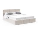 thematys Polsterbett mit Bettkasten & Lattenrost beige Samt Bild 5