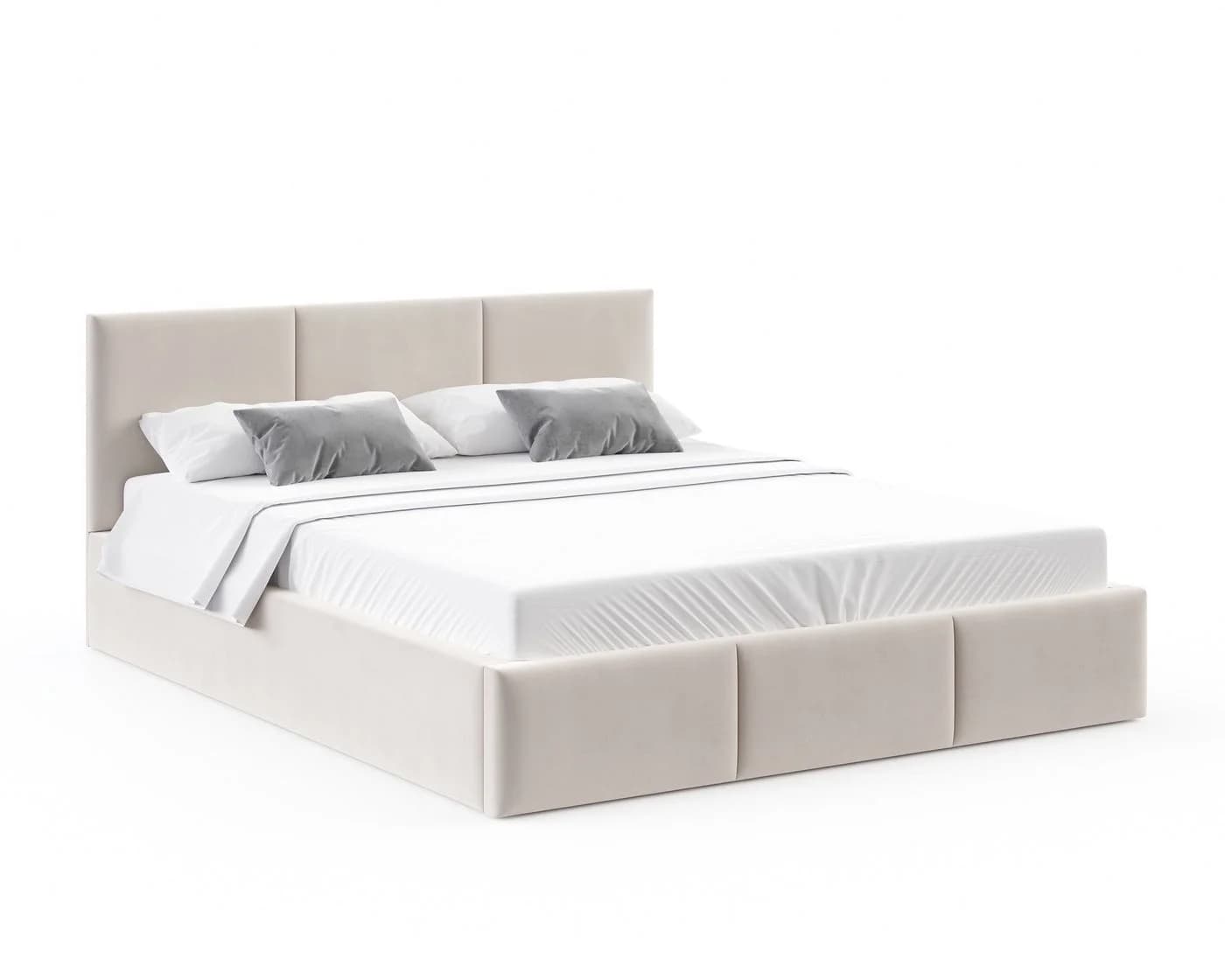 thematys Polsterbett mit Bettkasten & Lattenrost beige Samt - Bild 5