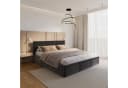 thematys Polsterbett mit Bettkasten & Lattenrost Grau Velours Bild 1