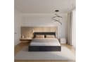thematys Polsterbett mit Bettkasten & Lattenrost Grau Velours Bild 2