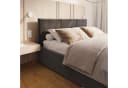 thematys Polsterbett mit Bettkasten & Lattenrost Grau Velours Bild 3
