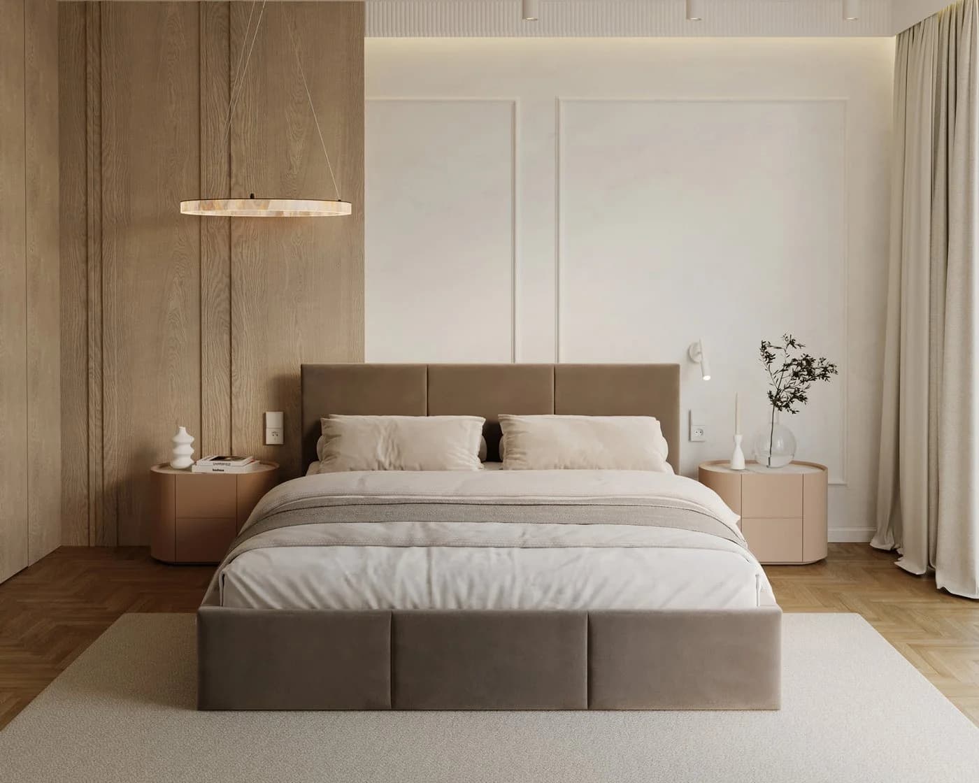 thematys Polsterbett mit Bettkasten Velours Grau - Bild 2