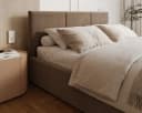 thematys Polsterbett mit Bettkasten Velours Grau Bild 3