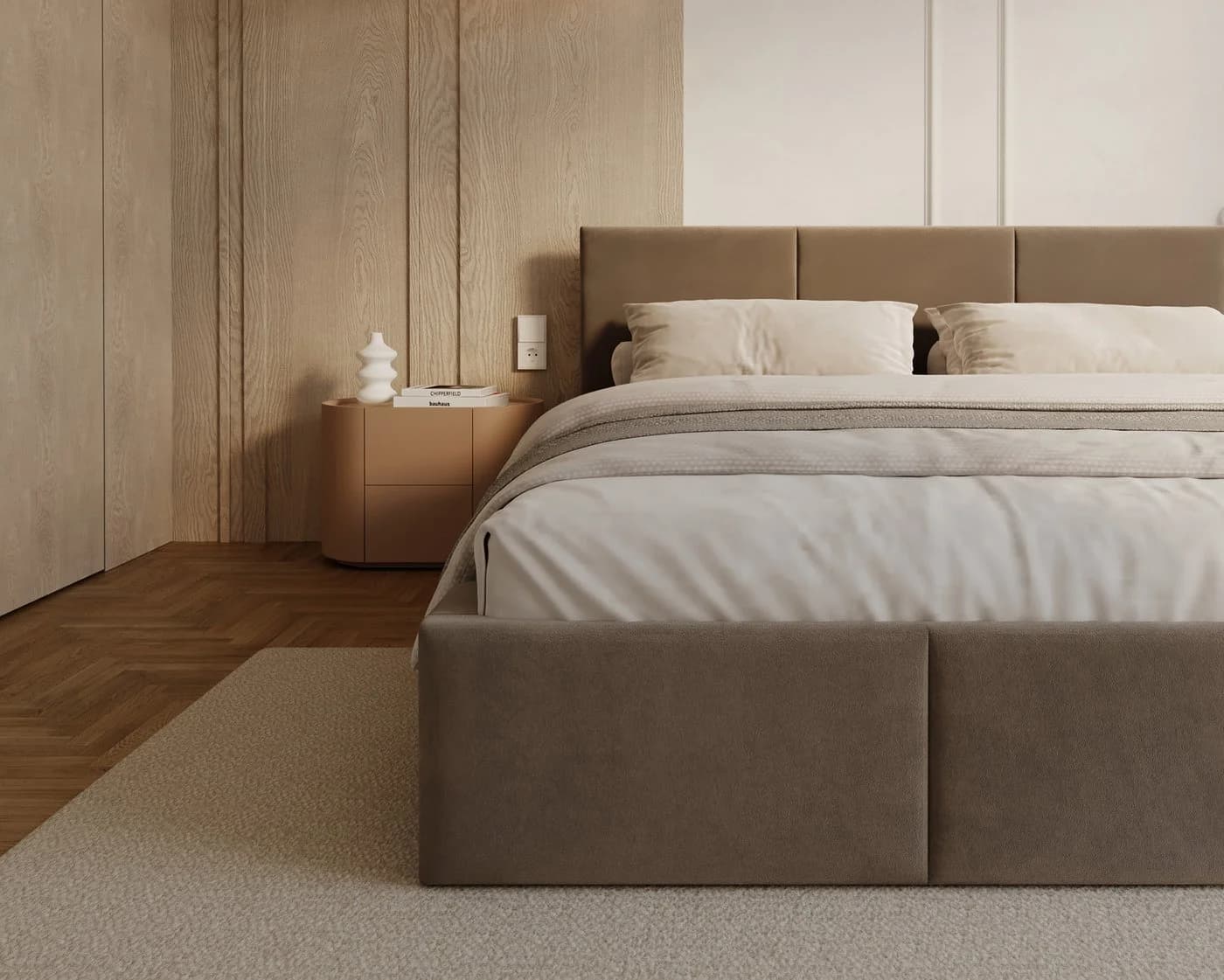 thematys Polsterbett mit Bettkasten Velours Grau - Bild 4