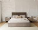 thematys Polsterbett Samt Velours mit Bettkasten grau Bild 2