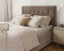thematys Polsterbett Samt Velours mit Bettkasten grau Bild 3
