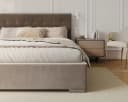 thematys Polsterbett Samt Velours mit Bettkasten grau Bild 4