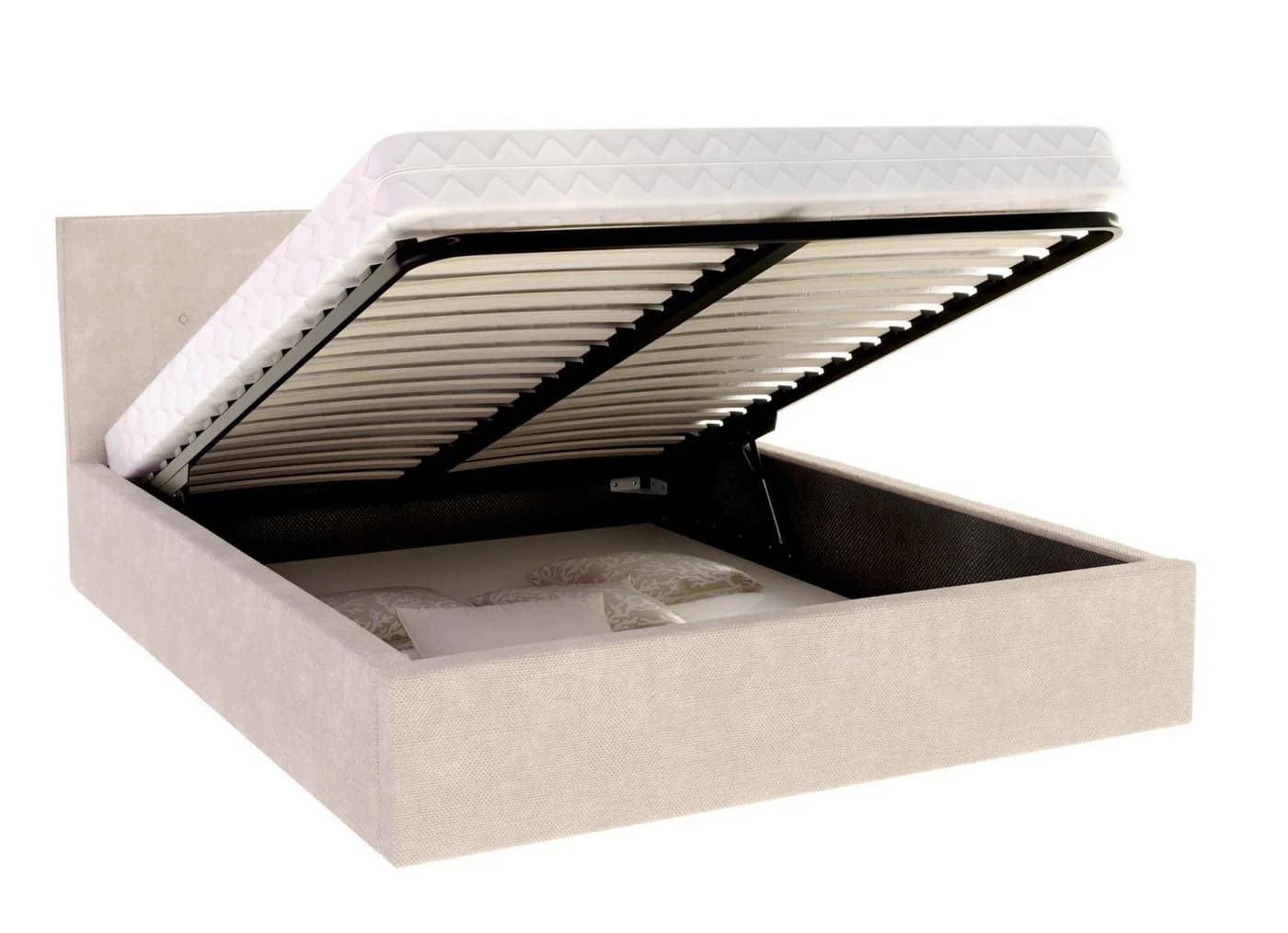 thematys Polsterbett TULSA OTTAWA Beige mit Bettkasten - Bild 5