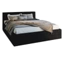 thematys Polsterbett VIRGINIA TRINITY Schwarz Velours mit Bettkasten Bild 5