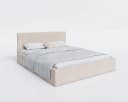 thematys Polsterbett Stauraumbett Velours Beige mit Bettkasten Bild 5