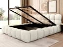 thematys Polsterbett BOSTON mit Bettkasten Bouclé Weiß/Beige Bild 4