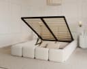 thematys Polsterbett Stauraumbett Bouclé Cleo 140x200, 160x200, 180x200cm Bild 1