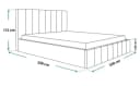 thematys Polsterbett mit Bettkasten Grau Magic Velvet Bild 4