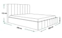 thematys Polsterbett mit Bettkasten & Lattenrost Schwarz Bild 4