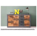 trendteam Sideboard Indy Old Used Wood Matera Grau 151x86 cm Bild 2