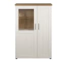 trendteam Vitrine Shade Hochschrank Weiß Eiche Bild 1