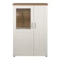 trendteam Vitrine Shade Hochschrank Weiß Eiche Bild 4