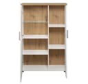 trendteam Vitrine Shade Hochschrank Weiß Eiche Bild 5