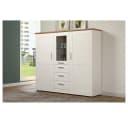 trendteam Vitrine Highboard Shade Weiß Eiche Landhausstil Bild 2