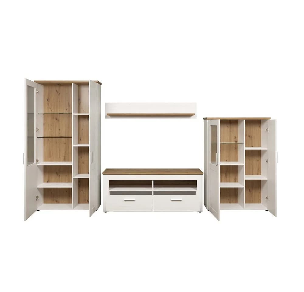 trendteam Wohnzimmer-Set Anbauwand 4-tlg. Landhausstil - Bild 3