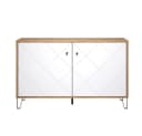 trendteam Sideboard Touch Weiß/Schwarz mit Soft-Close Bild 1