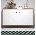 trendteam Sideboard Touch Weiß/Schwarz mit Soft-Close Bild 2