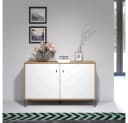 trendteam Sideboard Touch Weiß/Schwarz mit Soft-Close Bild 4