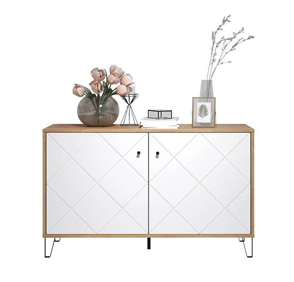 trendteam Sideboard Touch Weiß/Schwarz mit Soft-Close - Bild 5