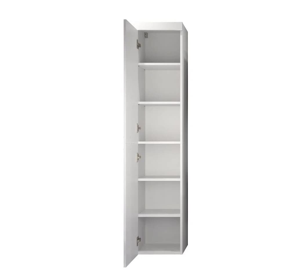 trendteam Hochschrank Devon Badschrank Weiß Hochglanz Modern - Bild 5