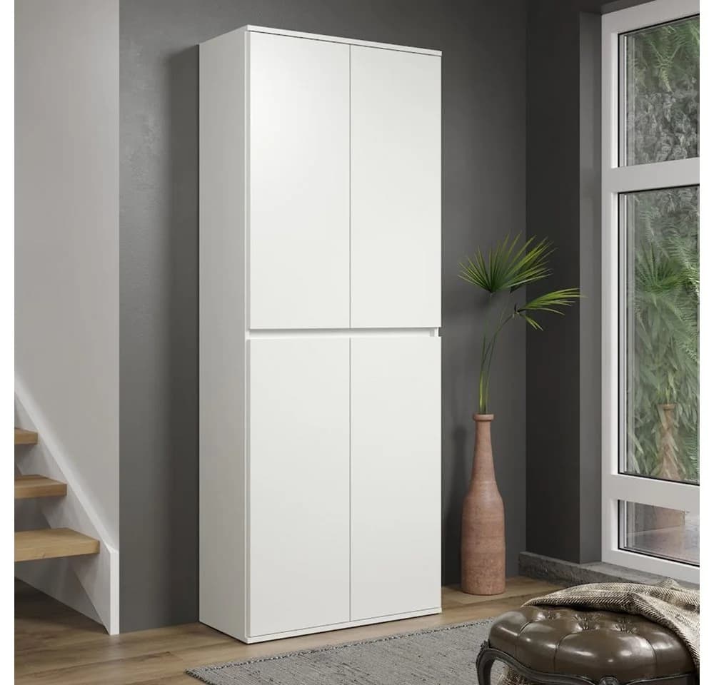 trendteam Garderobenschrank Nevada Weiß Modern - Bild 2