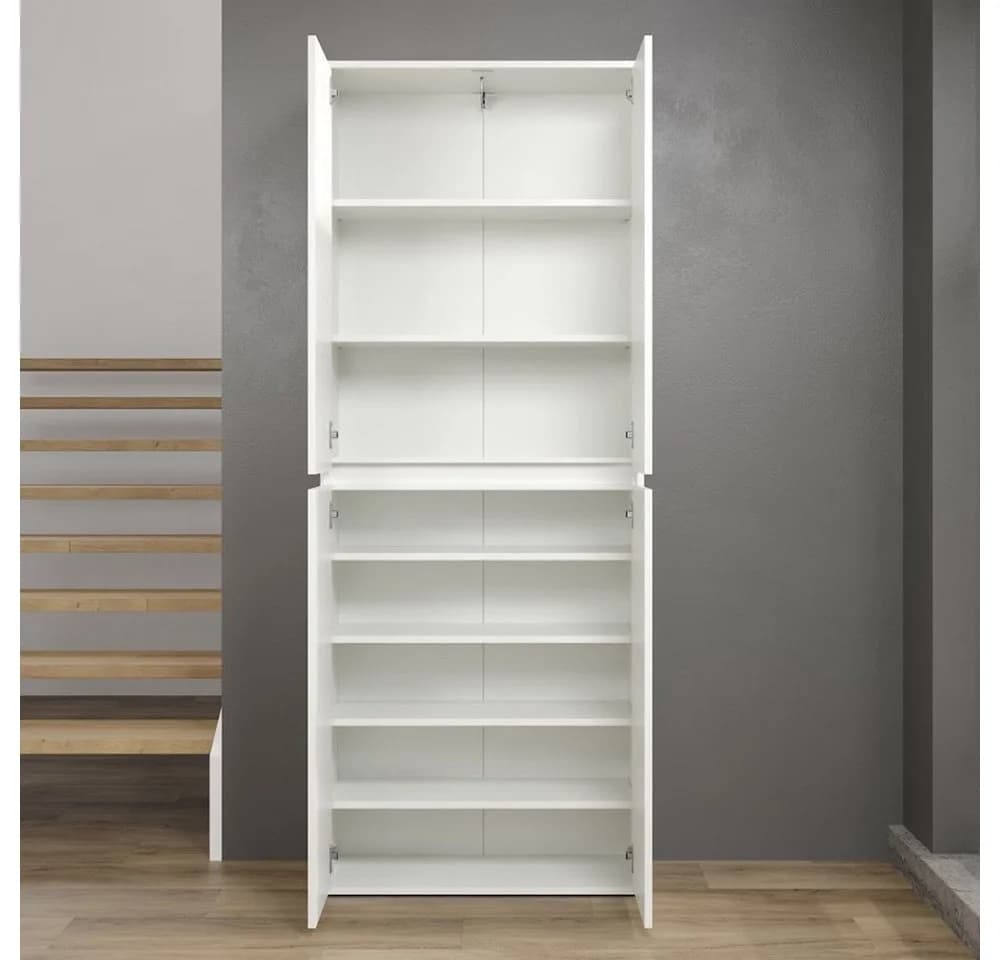 trendteam Garderobenschrank Nevada Weiß Modern - Bild 3