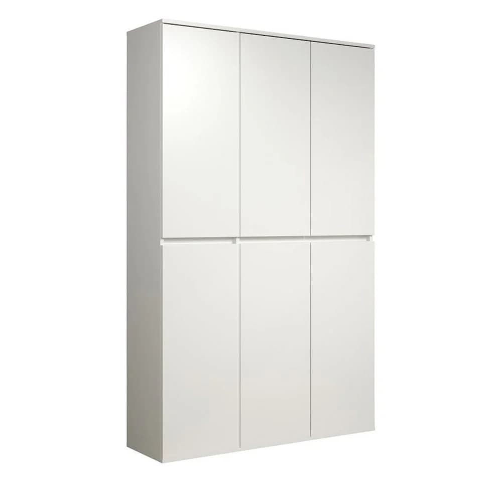 trendteam Garderobenschrank Nevada Weiß Modern Hochschrank mit 6 Türen - Bild 5
