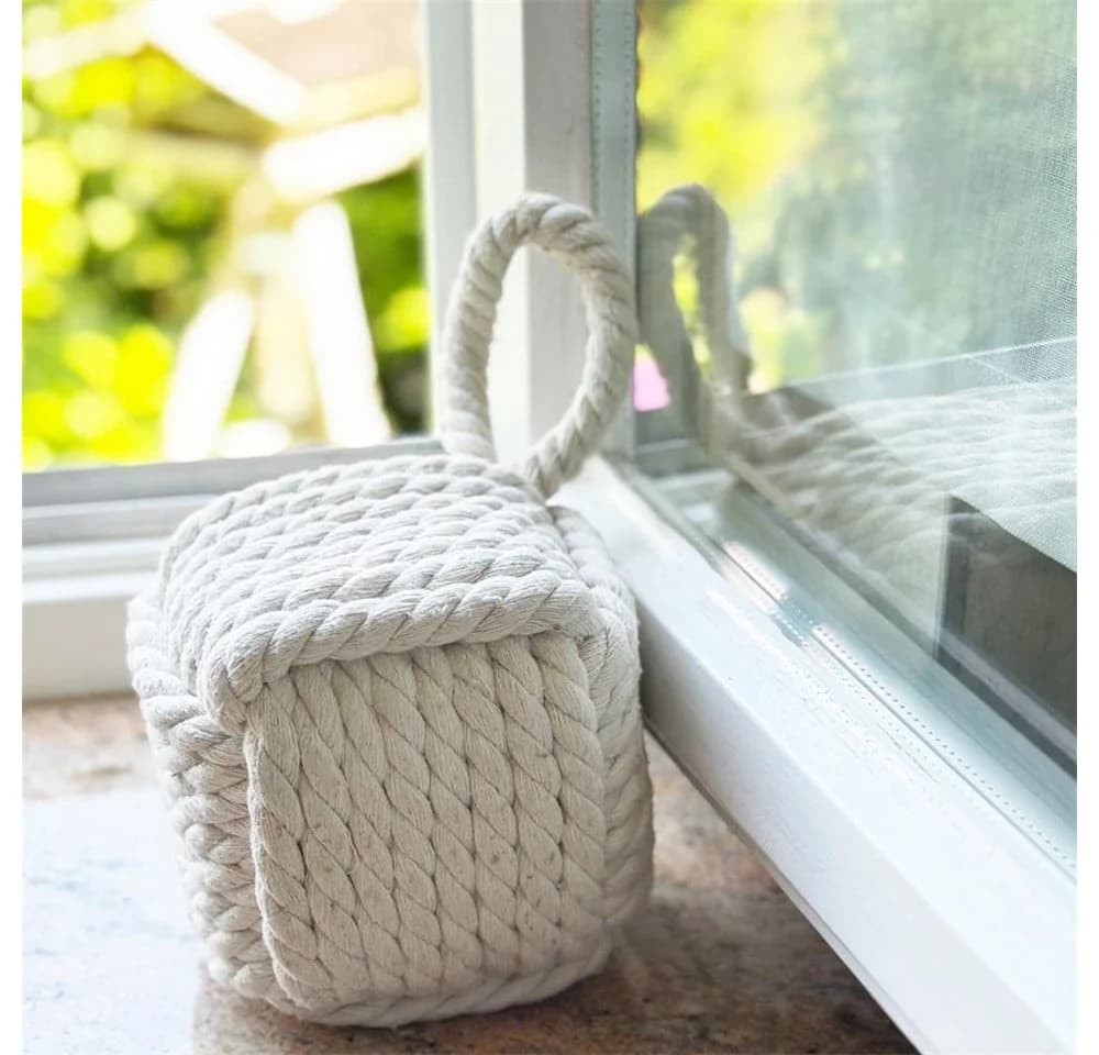 BOLTZE GRUPPE Türstopper Square Würfel Beige 2er Set