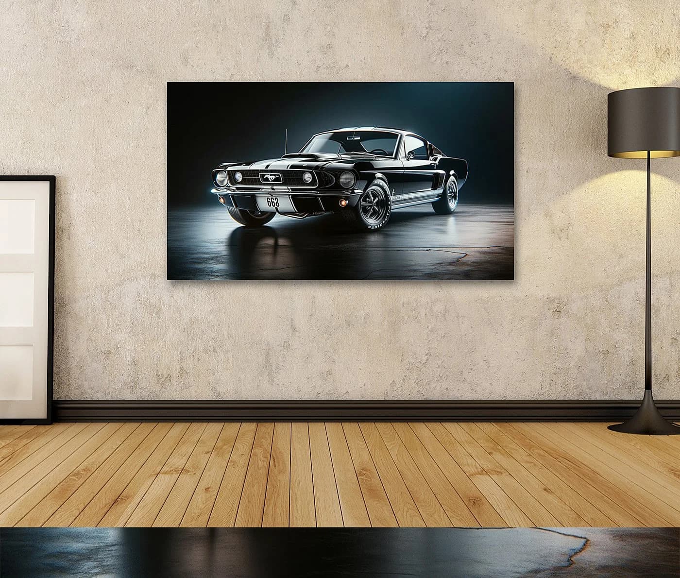 islandburner Leinwandbild Ford Mustang 1960er Muscle Car Wandbild