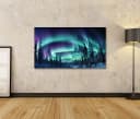islandburner Leinwandbild Polarlicht Beleuchteter Nachthimmel Bild 1