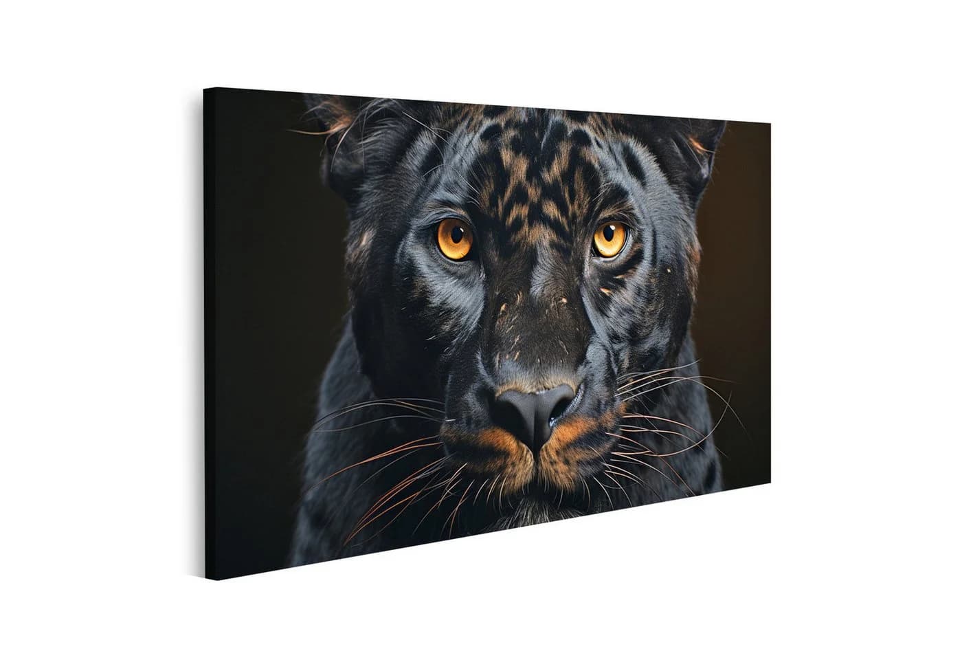 islandburner Leinwandbild Schwarzer Panther 100x57 cm - Bild 2
