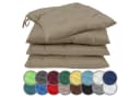 NatureMark Sitzkissen 4er-Set Sand 40x40cm mit Bändern Bild 2