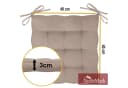 NatureMark Sitzkissen 4er-Set Sand 40x40cm mit Bändern Bild 3