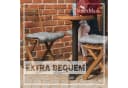 NatureMark Sitzkissen 4er-Set Silber Grau 40x40cm mit Bändern Bild 1