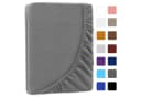 NatureMark Spannbettlaken Winter Thermo Fleece 80% Baumwolle 20% Polyester Silber Grau Bild 1
